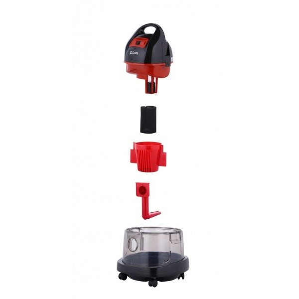 Aspirator ZILAN ZLN-8945 Albastru/Rosu cu filtrare prin apa si uscata,1400W