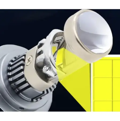 Set 2 becuri led cu lupa pro H4 LED K88 280w 12V 6500k