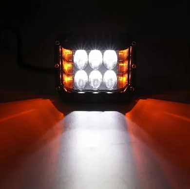 Proiector 45W Stroboscop Galben pe Laterale