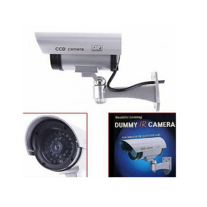 Camera Falsa Dummy de supraveghere cu LED IR Rosu