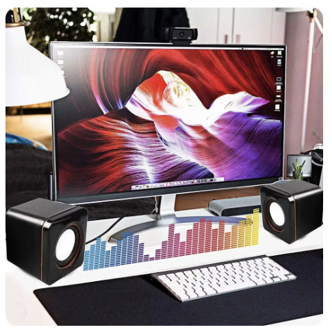 Set 2 boxe YX332 cu AUX USB putere 9W