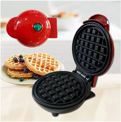 Mini aparat electric pentu Waffe, 350W, rosu, Doty