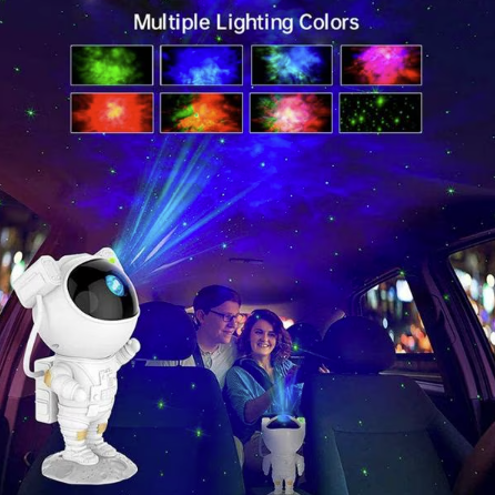Astronaut Proiector Galaxy LED, Proiectii Constelatii, Multicolor, Lampa Veghe