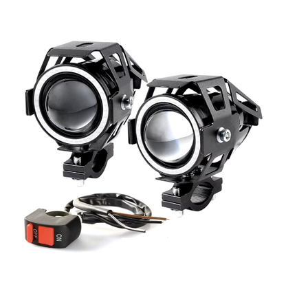 Proiector 12V Moto cu LED 10 W tip U9 Prindere pe Ghidon