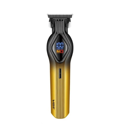 Aparat de Tuns Profesional VGR V-921, pentru Barba Contur & Corp, afisaj LED, cu Acumulator, Lame din Otel Inoxidabil, Viteze Multiple Speciale pentru Tuns si Contur, 3 Gratare Incluse
