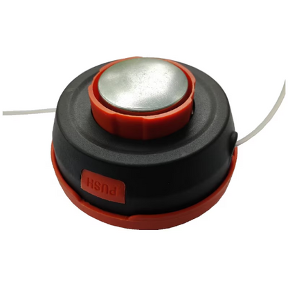 Cap motocoasa buton metal gri+portocaliu MX144