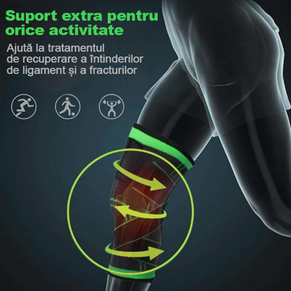 SET 2 Genunchiera elastica ajustabila, Orteza genunchi cu bretele elastice, bandaj pentru genunchi cu compresie respirabila