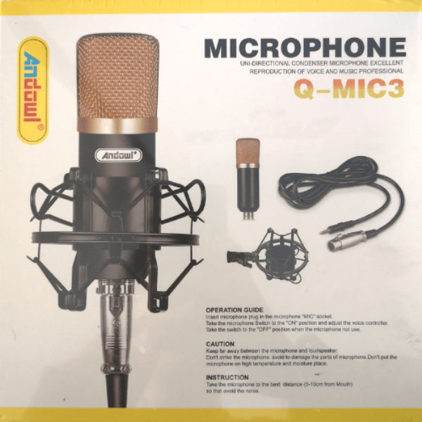 Microfon profesional Andowl Q Mic3 pentru inregistrari