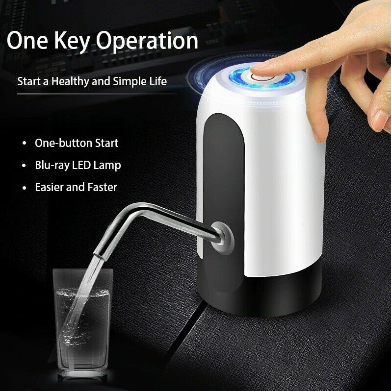 Pompa electrica pentru bidon, dozator, dispenser apa de baut, incarcare USB