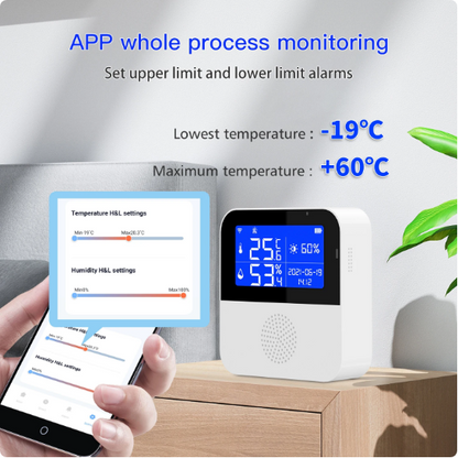 Termostat inteligent WiFi Q WD01 temperatura si umiditate display LCD 2.9inch