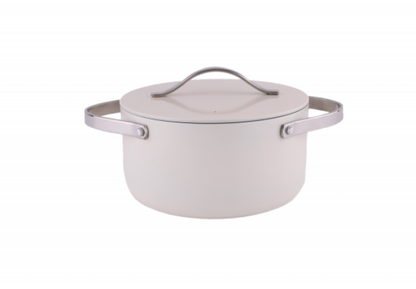Oala Zilan ZLN0866 din 5 straturi de material, 20 cm diametru, capacitate 2.7l, Otel inoxidabil, Manere nituite