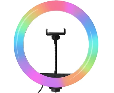 Lampa circulara profesionala LED Ring Light RGB Andowl Q MG34