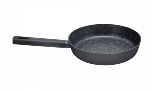 Tigaie Zilan ZLN0904 Negru, invelis din marmura ecologica,diametru 20 cm, 1.6 L