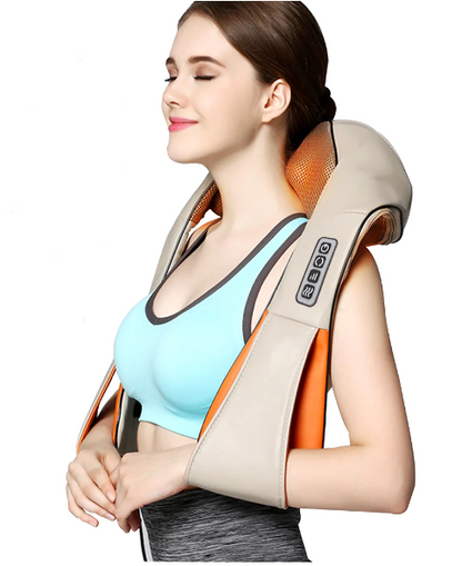 Aparat de Masaj Gat Umeri Spate Cervical Lombar Role 3D Infrarosu