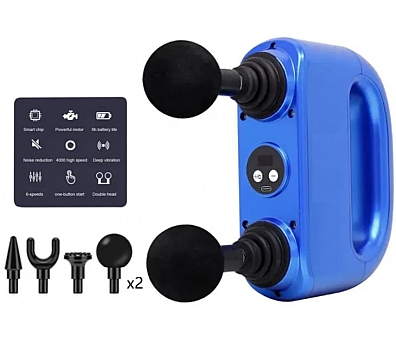 Aparat de masaj pentru relaxare Albastru cu acumulator 2200 mAh Q JM821