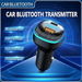 Modulator FM C33 Radio functie Bluetooth Led Multicolor USB A USB C Negru