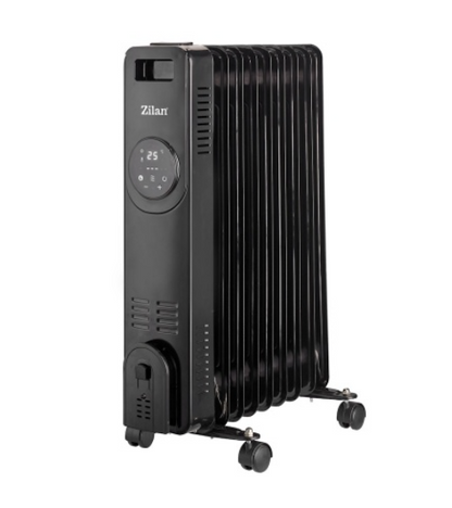 Calorifer Zilan ZLN8416 Negru cu 9 elementi, putere 2000W, indicator led