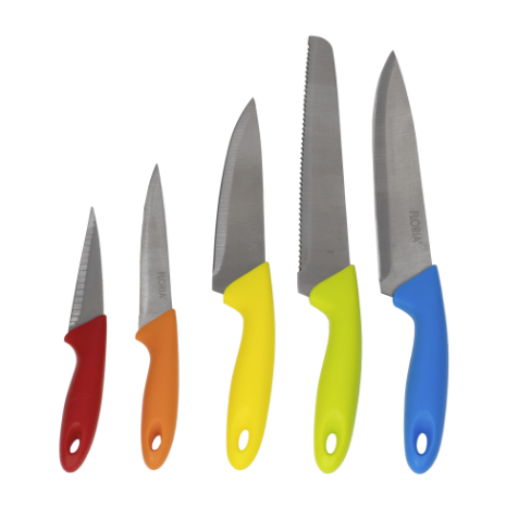 Set cutite 5 piese cu suport Floria
