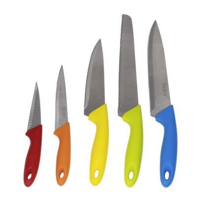 Set cutite 5 piese cu suport Floria
