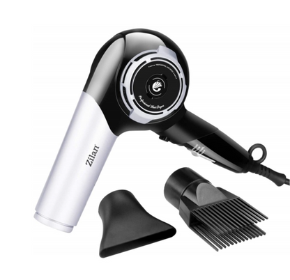 Uscator de par ZILAN ZLN2946 Gri/Negru 1800W, 3 setari de temperatura, motor DC