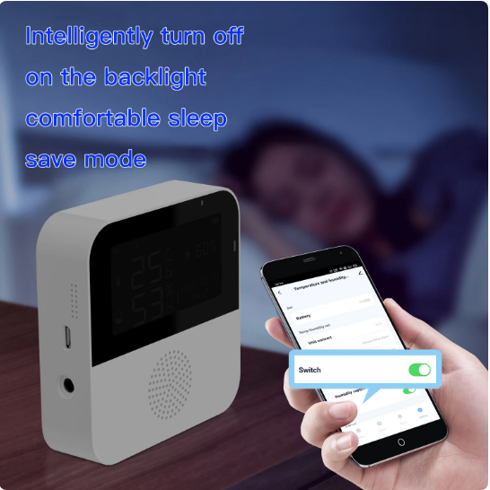 Termostat inteligent WiFi Q WD01 temperatura si umiditate display LCD 2.9inch