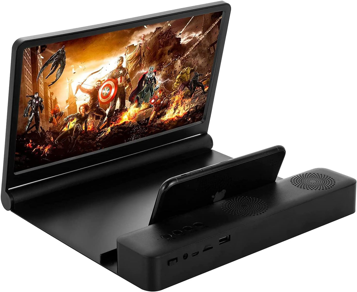 Lupa magnifiere ecran pentru telefon sau tableta cu amplificator audio si bluetooth cu difuzor incorporat