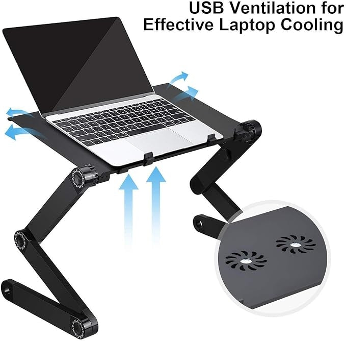Masa laptop multifunctionala T8 cu ventilator