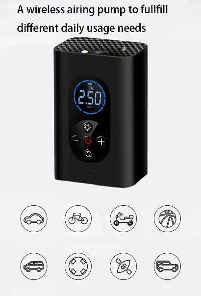 Pompa de aer/Compresor auto 60W fara fir