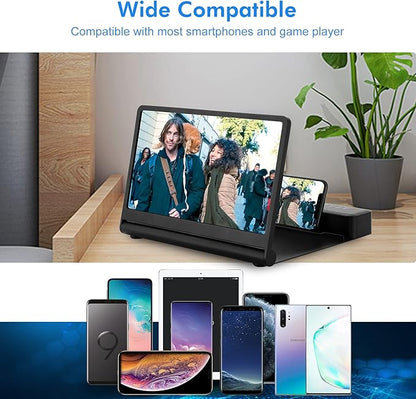 Lupa magnifiere ecran pentru telefon sau tableta cu amplificator audio si bluetooth cu difuzor incorporat