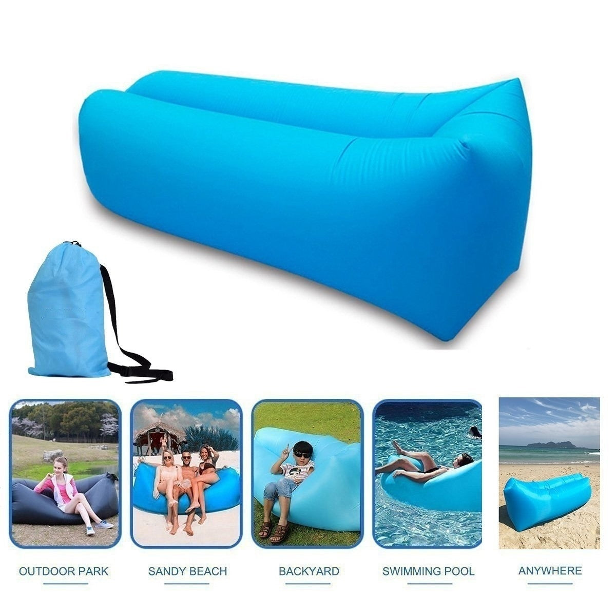 Sezlong portabil Air Sofa Lazy Bed