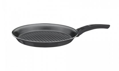 Tigaie aluminiu grill Zilan ZLN-2126, diametru 28 cm, interior teflon