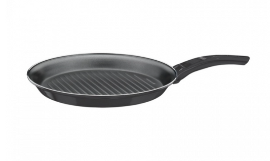 Tigaie aluminiu grill Zilan ZLN-2126, diametru 28 cm, interior teflon