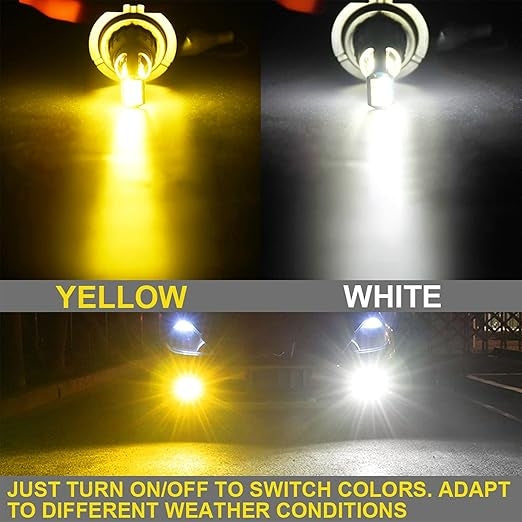 Set 2 Bec Led H7 3030 Smd 90W cu 2 moduri de lumina (rece si calda)