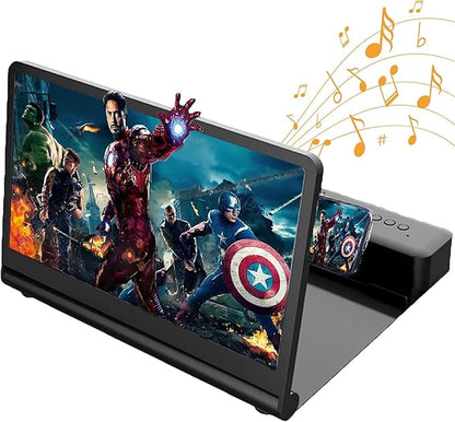 Lupa magnifiere ecran pentru telefon sau tableta cu amplificator audio si bluetooth cu difuzor incorporat