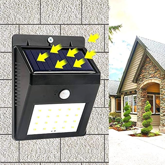 PACHET PROMOTIONAL LAMPA SOLARA CU 20 DE LED-URI SI 3 MODURI DE ILUMINARE, 1 +1 GRATIS