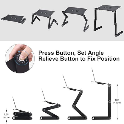 Masa laptop multifunctionala T8 cu ventilator