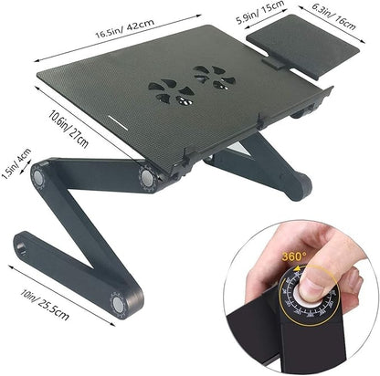Masa laptop multifunctionala T8 cu ventilator