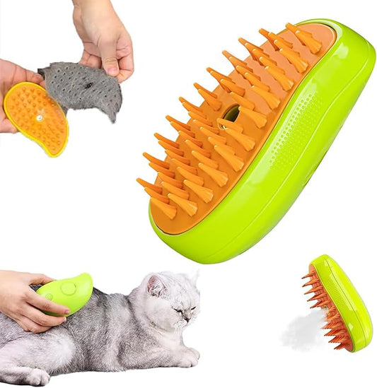 Perie cu aburi 3 in 1 multifunctionala pentru animale de companie