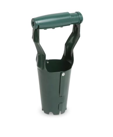 Plantator manual, metalic pentru plantat bulbi, flori si legume, diametru 73mm