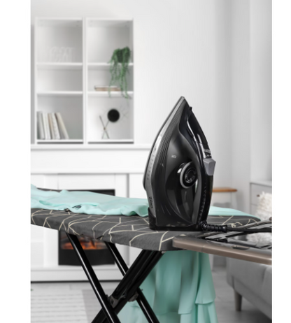 Fier de calcat Zilan talpa ceramica, Negru, Putere 2600W, calcare cu abur