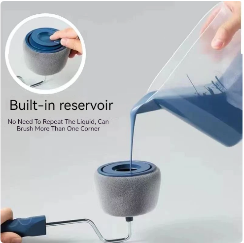Trafalet Paint Roller Profesional cu umplere + rezervor recipient,brat extensibil