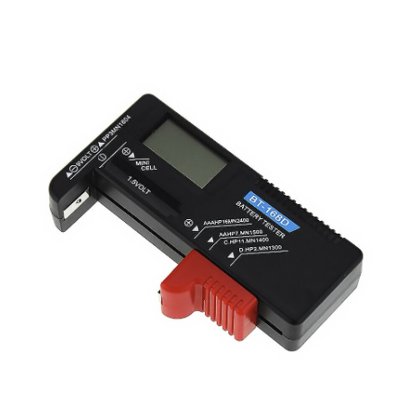 Tester digital baterii Nan, AA AAA R14, 11x6x2,5cm, fara alimentare proprie