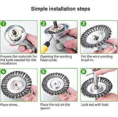 Disc motocoasa tip perie de sarma /pavele 6'' 150 mm MX506