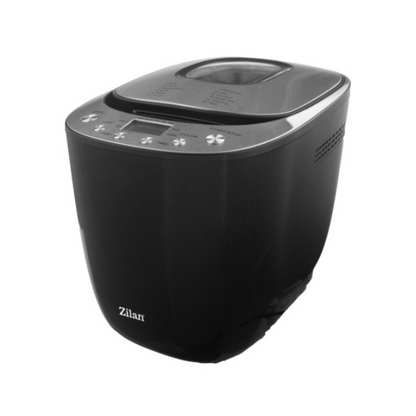 Masina de facut paine Zilan Negru, putere 550W, ecran digital, coacere ajustabila