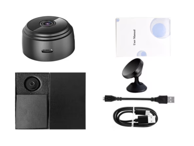 Mini Camera Spion iUni A9, Wireless, VGA 480P, Audio-Video, Night Vision