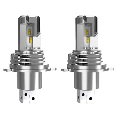 Set 2 Lampi LED M3 H4 cu doua faze putere 55W temperatura 6500K lumina alba