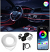 Lumina ambientala LED RGB fibra, Suport pentru aplicatii, 4 in 1, 6 metri