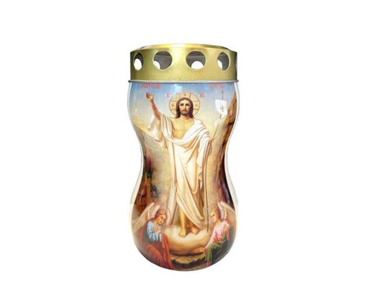 Candela din Plastic 16x8cm Clepsidra cu Invierea