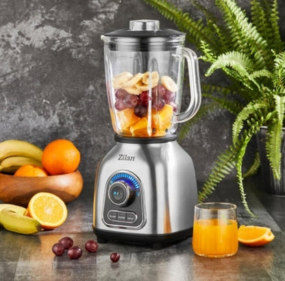 Blender Zilan ZLN5596 Inox, putere 1400 W, capacitate 1.75L, viteza ajustabila