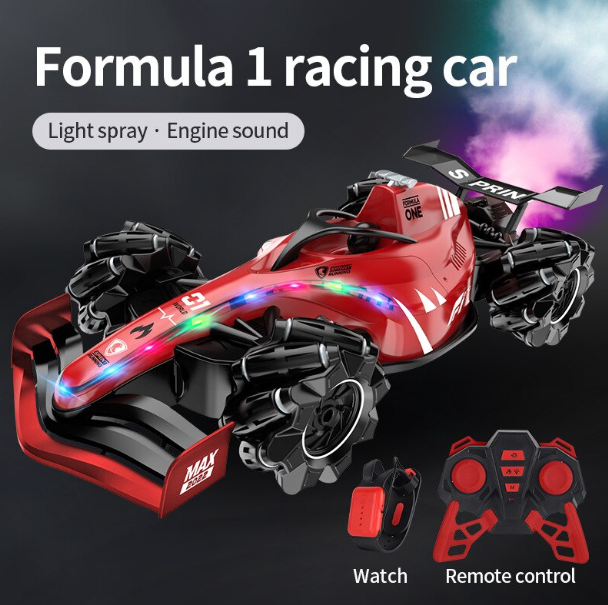 Masina de Jucarie cu Telecomanda F1 Din Plastic Andowl Q RC88 si spray abur